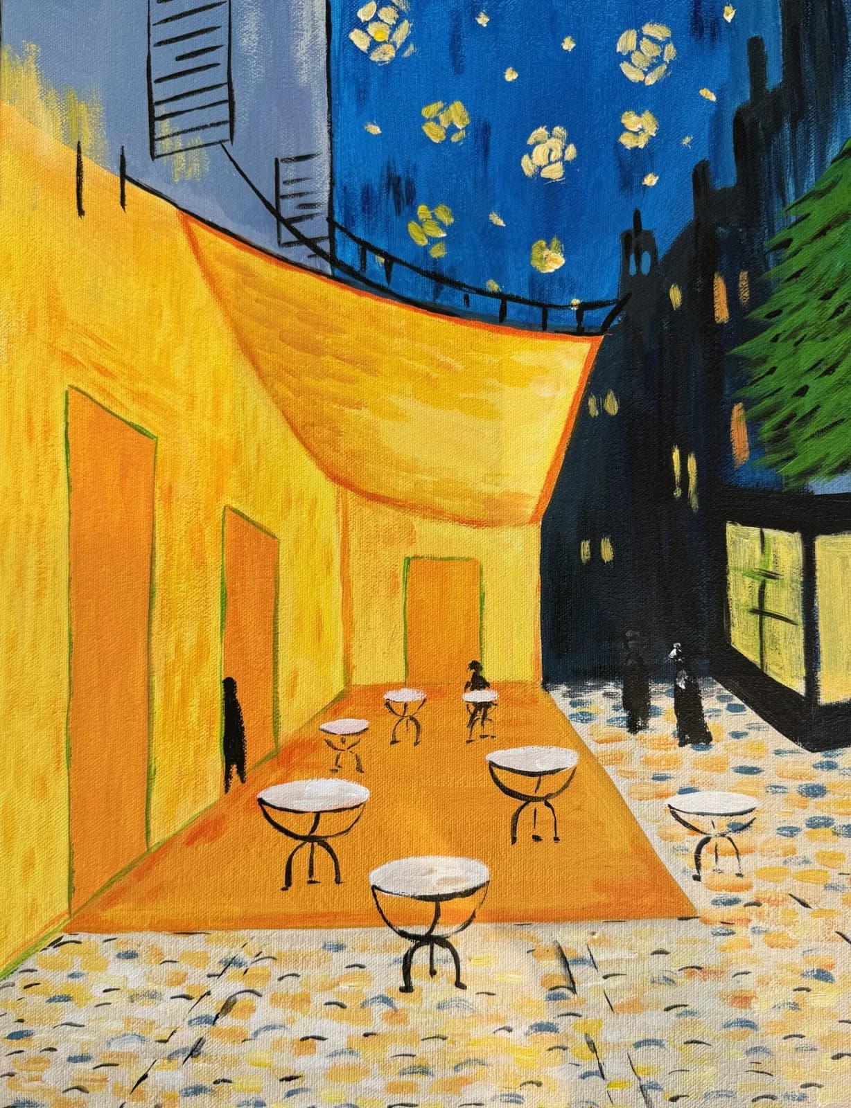 Kids: Van Gogh Cafe Terrace at Night