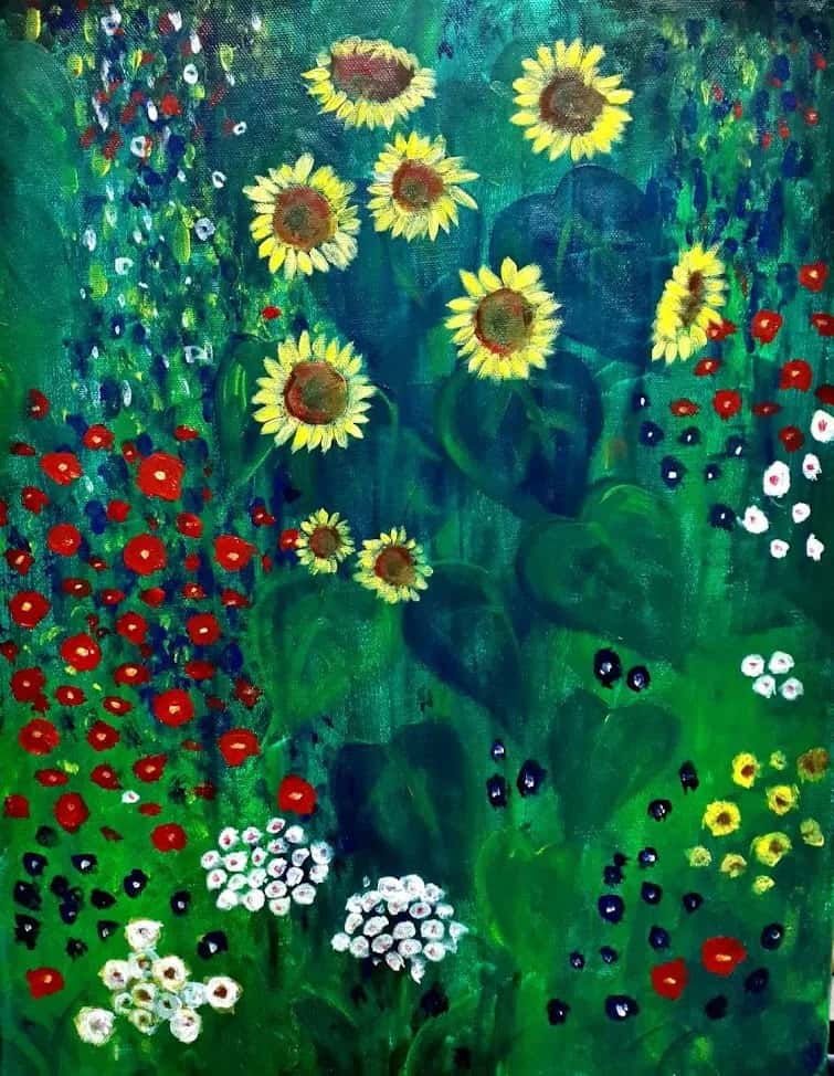 Klimt- Flower Garden