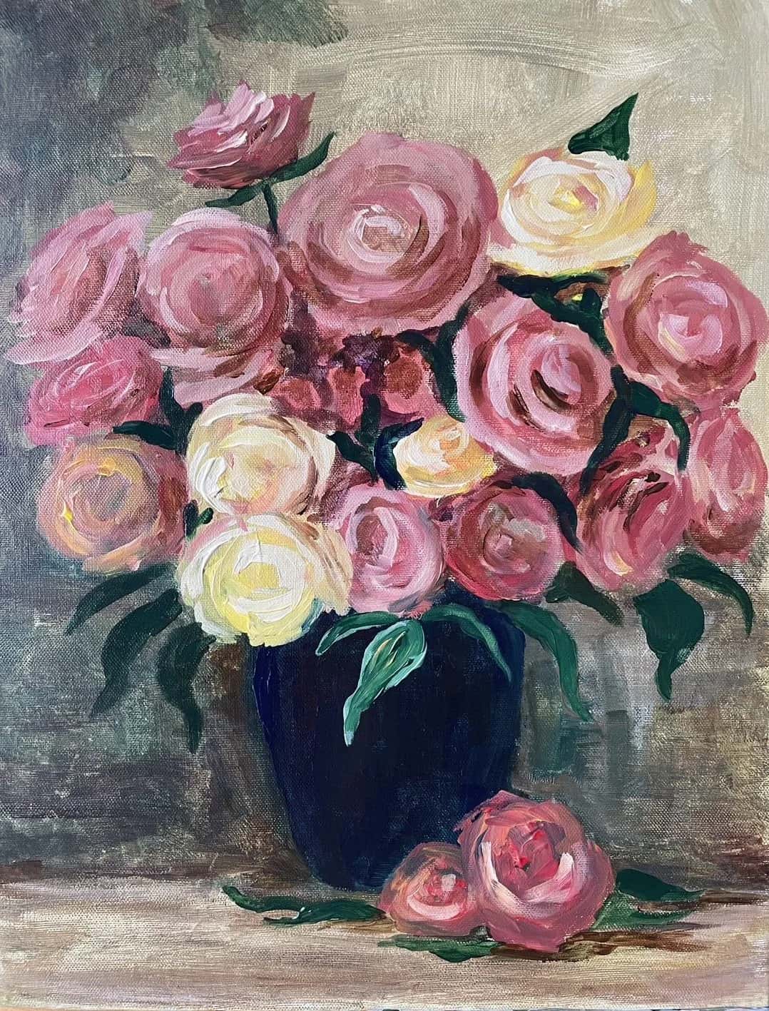Renoir Pink Roses