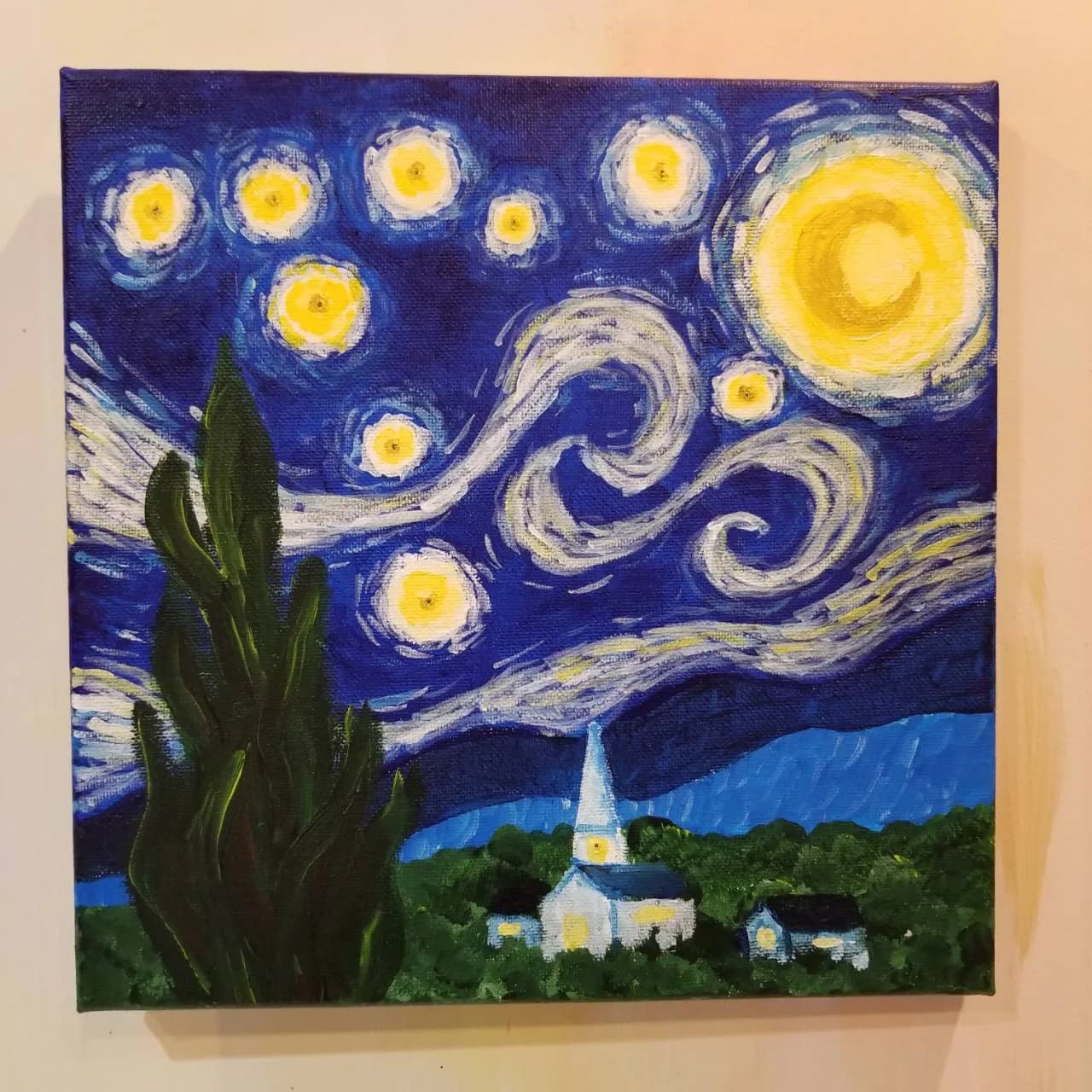 Kids: Van Gogh Starry Night with Lights
