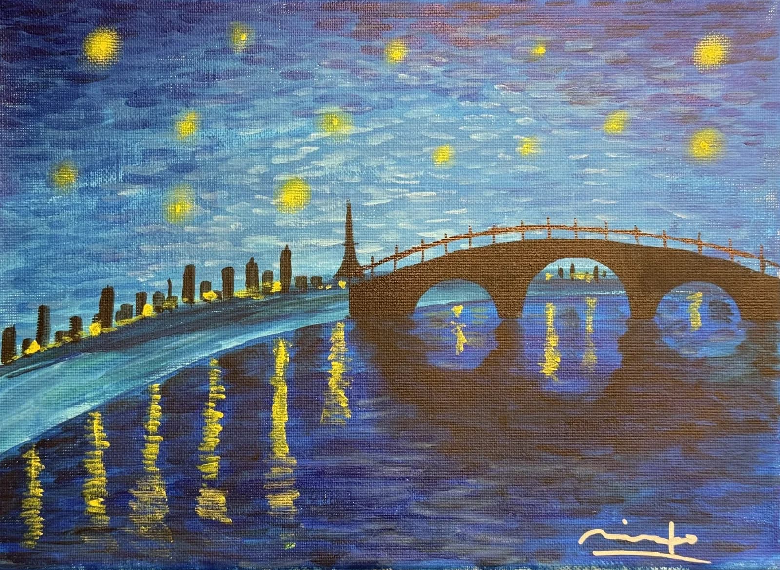 Parent & Child: Starry Night in Nihonbashi