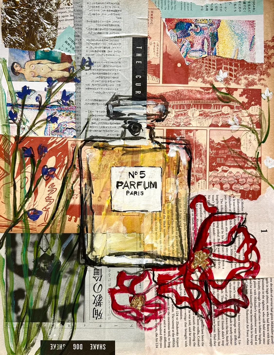 Collage Multi Media Abstract