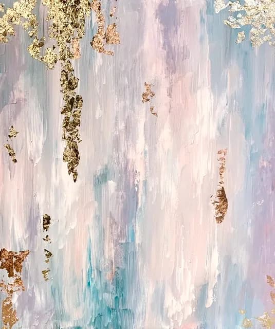 LL Soft Contemporary Abstract with Metallic Accents
