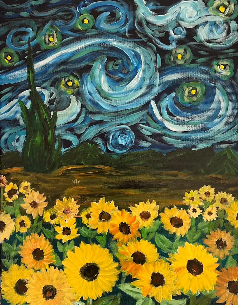Kids: Van Gogh Field of Sunflowers