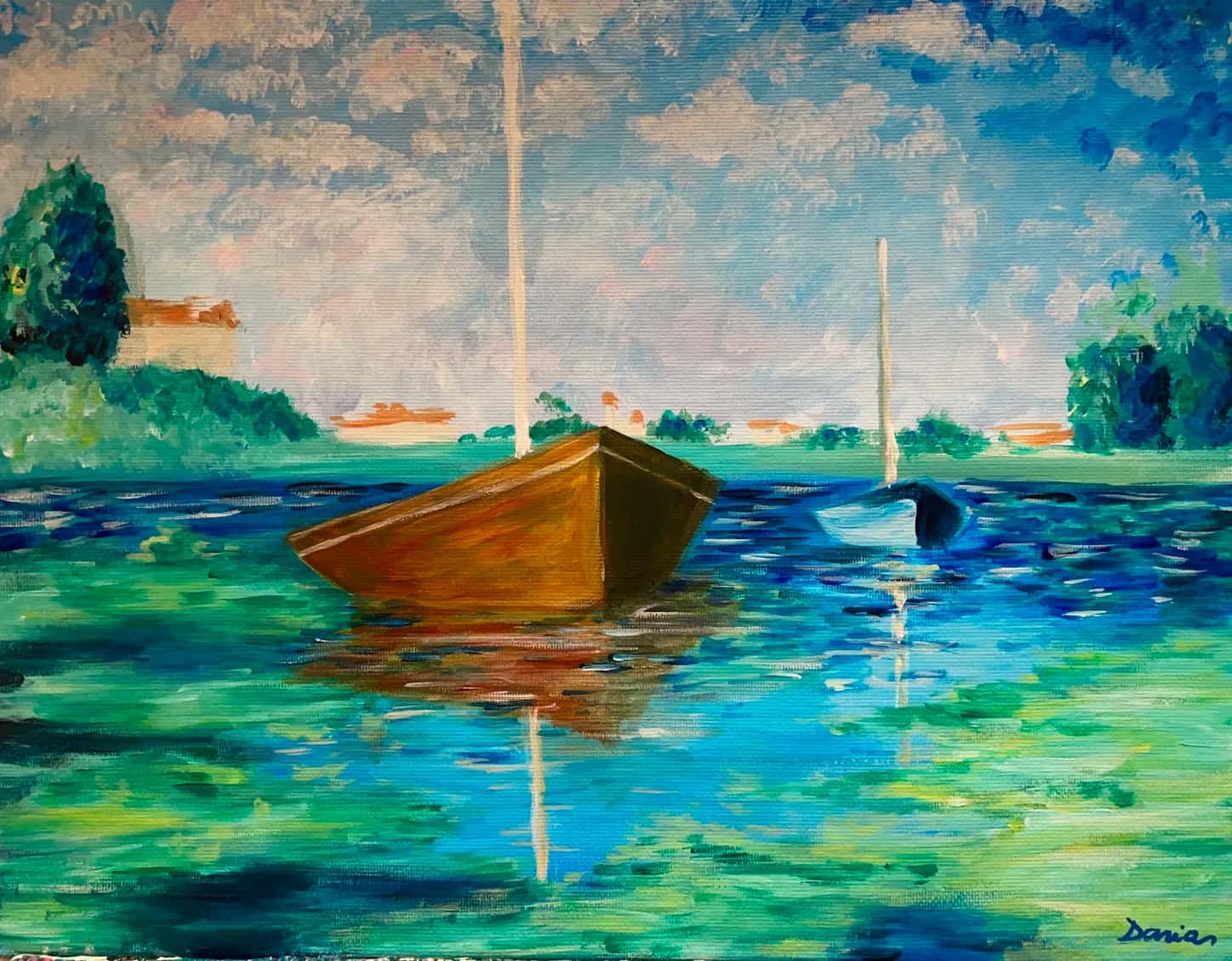 Monet: Argenteuil Red Boats